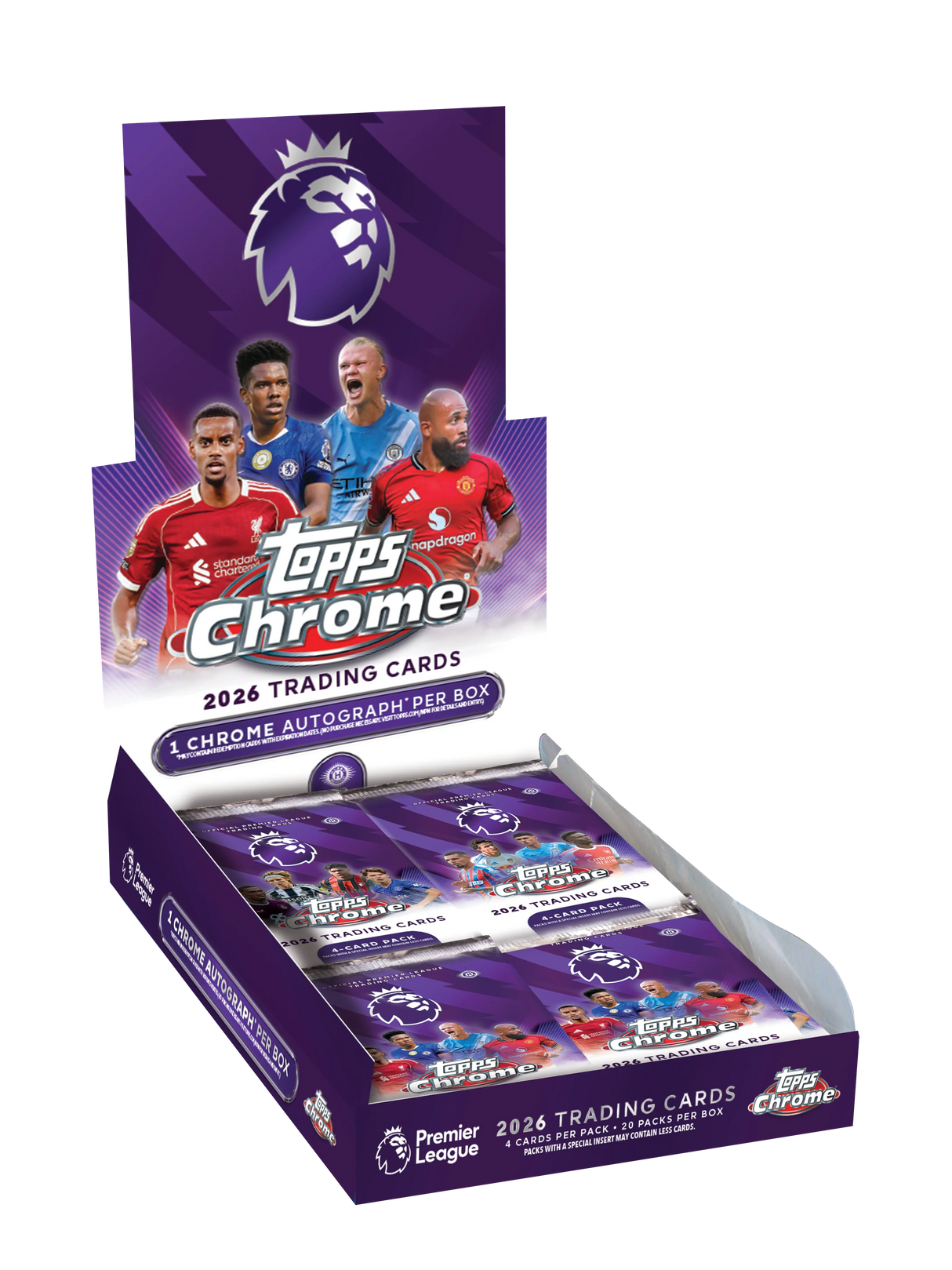 2026 Topps Chrome Premier League EPL Soccer Hobby Box