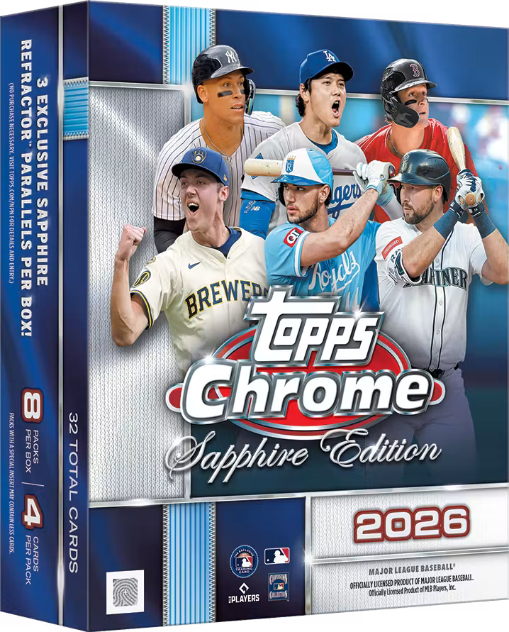 2026 Topps Chrome Baseball Sapphire Edition Box