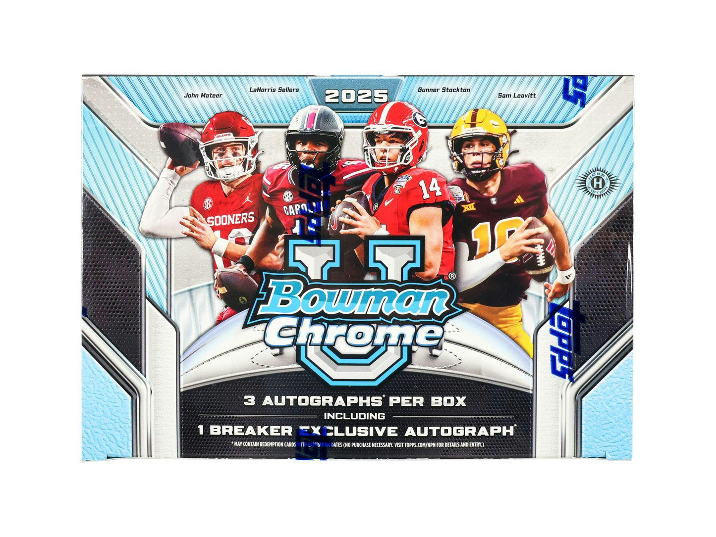 2025 BOWMAN CHROME U FOOTBALL BREAKER'S DELIGHT