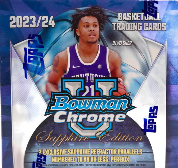 2023-24 Bowman University Chrome Basketball Sapphire Edition Box