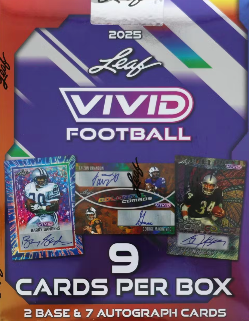 2025 Leaf Vivid Football Hobby Box