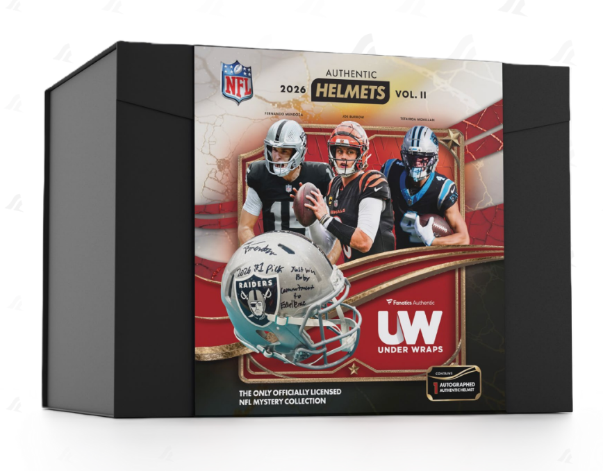 2026 Fanatics Under Wraps Authentic Helmets Volume II Hobby Box
