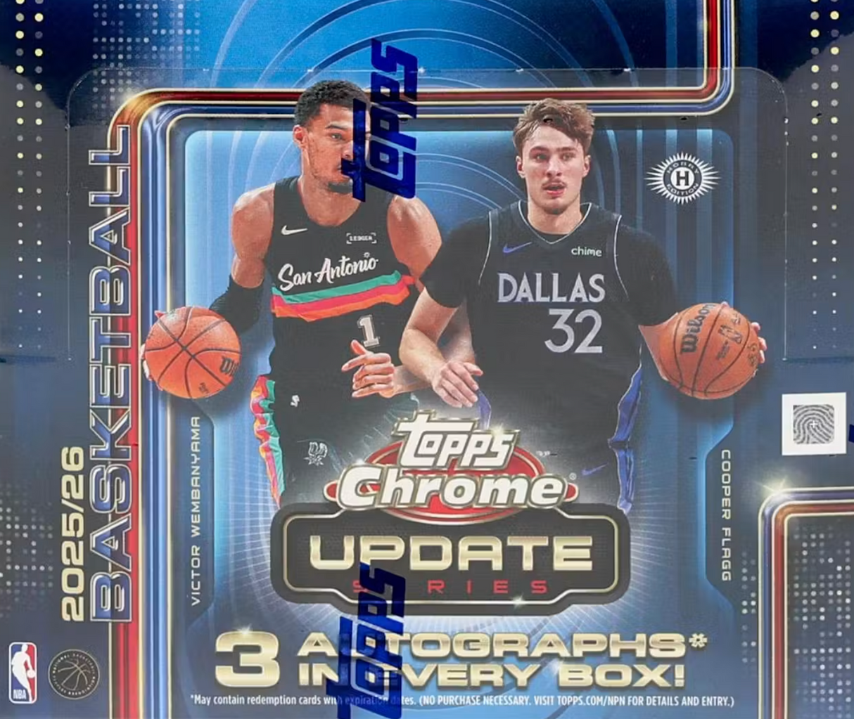 2025/26 Topps Chrome Update Series Basketball Hobby Jumbo Box