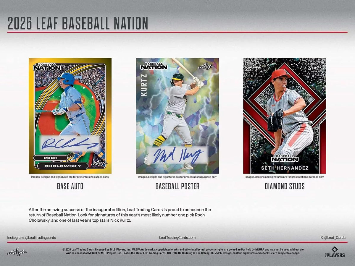 2026 Leaf Baseball Nation Jumbo Box