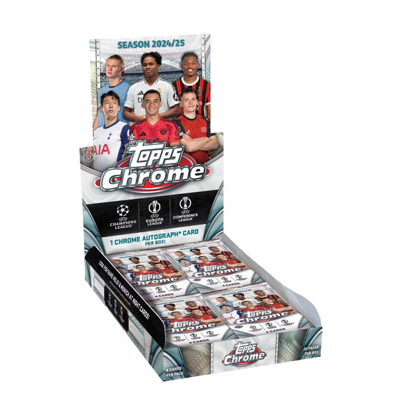 2024/25 Topps Chrome UEFA Club Competitions Soccer Hobby Box