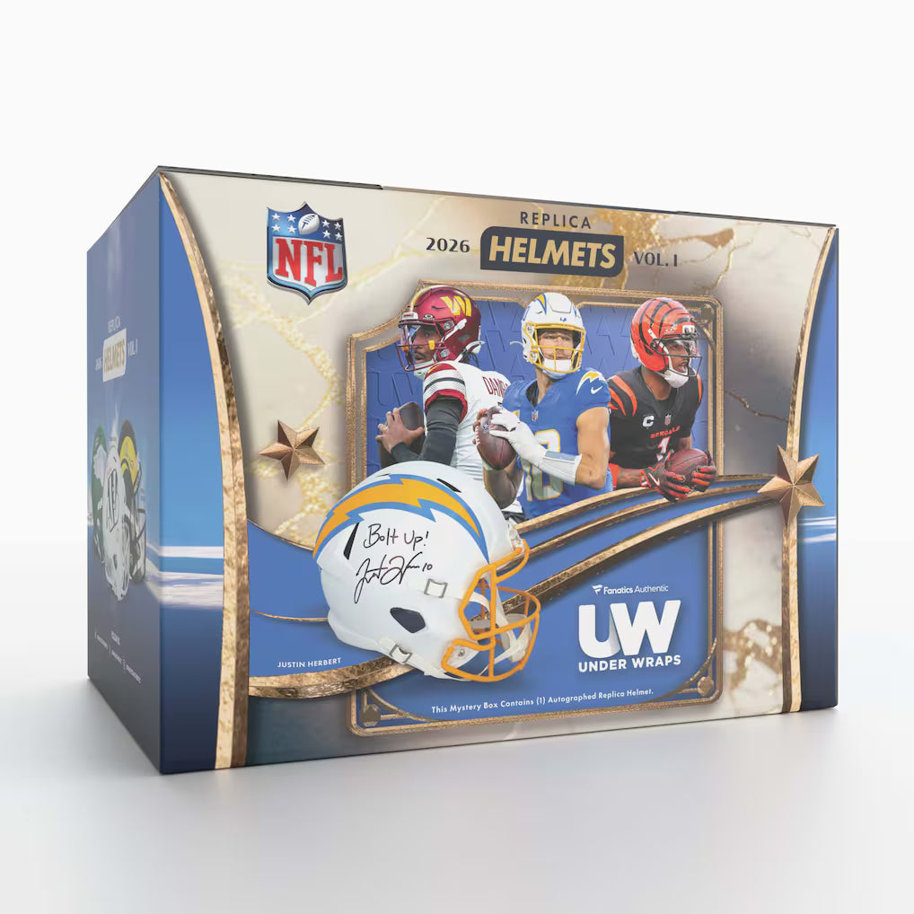 2026 Under Wraps Autographed NFL Replica Helmets Volume I - Single Mystery Box
