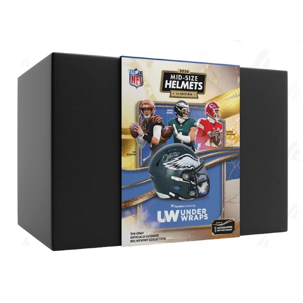 2026 Under Wraps NFL Speed Autographed Mid-Size Helmet Volume I Box