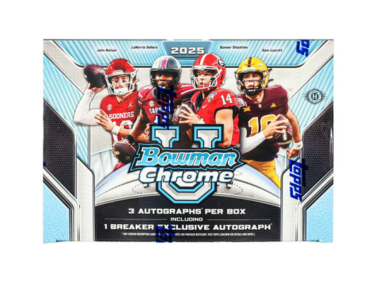 2025 BOWMAN CHROME U FOOTBALL BREAKER'S DELIGHT