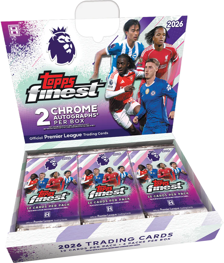 2026 Topps Finest Premier League Soccer Hobby Box