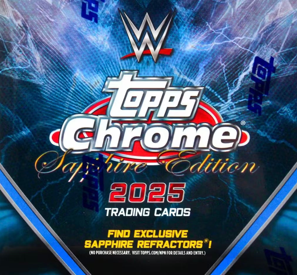 2025 Topps Chrome WWE Sapphire Edition Box Jaspys
