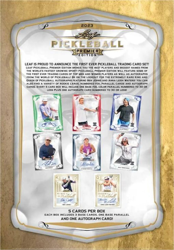 2023 Leaf Pickleball Premier Edition Hobby Box