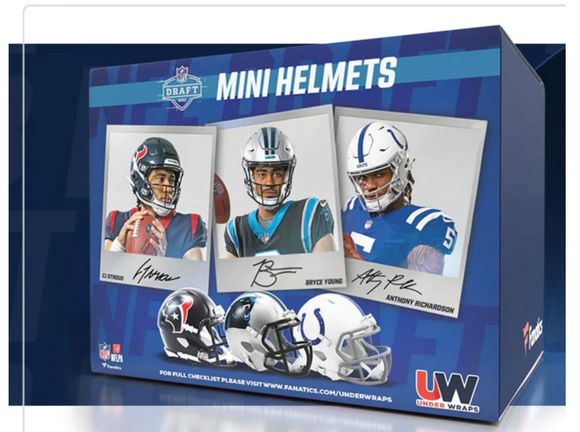 2023 FANATICS UNDER WRAPS NFL DRAFT MINI HELMET BOX – Jaspys