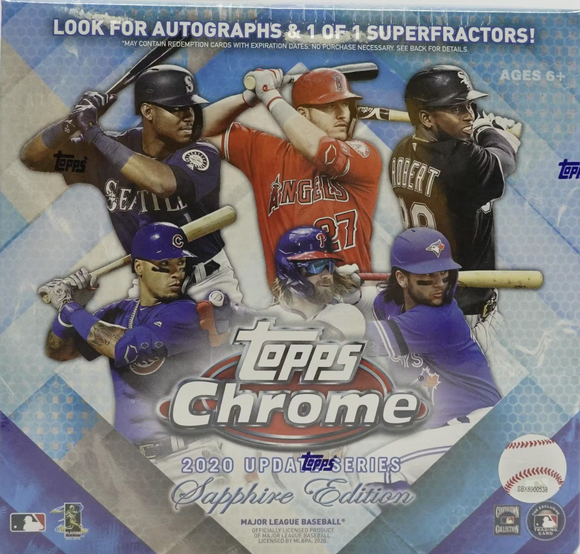 2020 Topps Chrome Update Sapphire Baseball Box