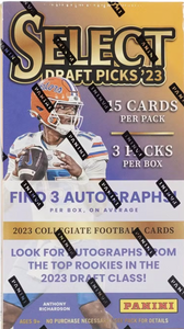 2023 Panini Select Draft Picks Football Hobby Box