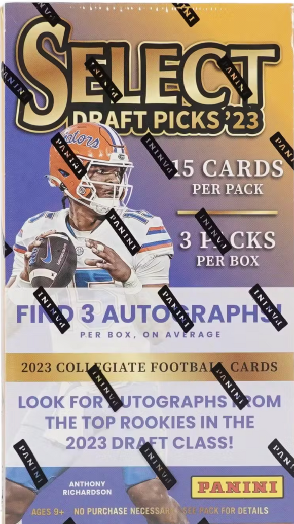2023 Panini Select Draft Picks Football Hobby Box