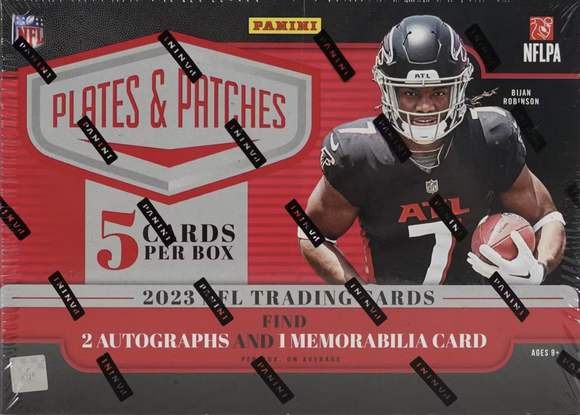 2023 Panini Plates and Patches Football Hobby Box