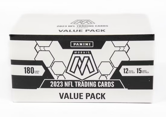 2023 Panini Mosaic Football Jumbo Value 12-Pack Box