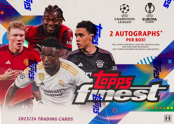 *TODAY ONLY STEAL PRICE* 2023-24 Topps UEFA Club Competitions Finest Soccer Hobby Box