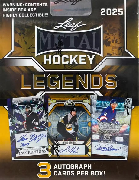 2025 Leaf Metal Legends Hockey Hobby Box Jaspys