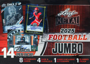 2025 Leaf Metal Football Hobby Jumbo Box