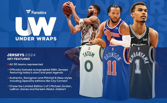2024 Fanatics Under Wraps Autographed NBA Jersey Mystery Hobby Box