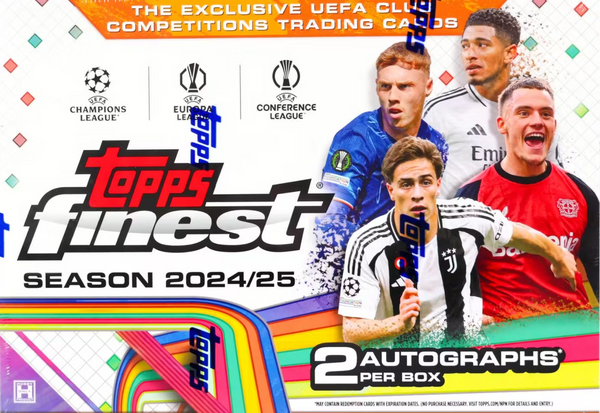 2024-25 Topps UEFA Club Competitions Finest Soccer Hobby Box