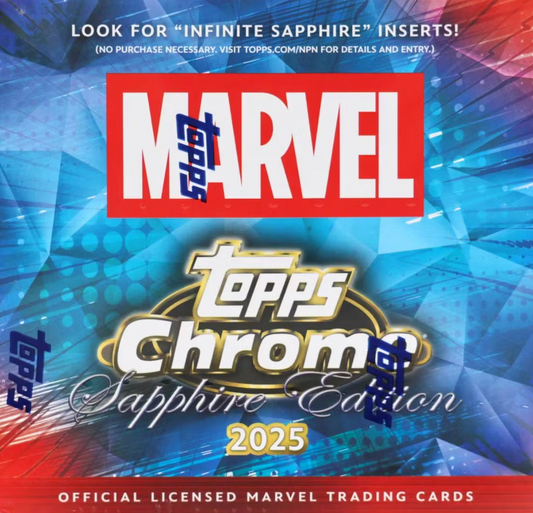 2025 Topps Marvel Chrome Sapphire Hobby Box
