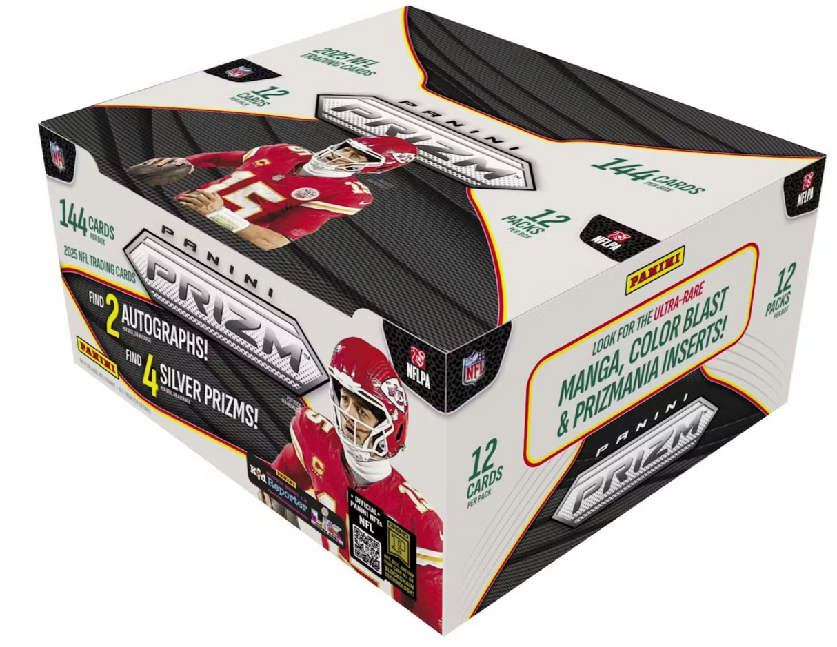 (RELEASES 2/2) 2025 Panini Prizm Football Hobby Box (PRE-SELL)