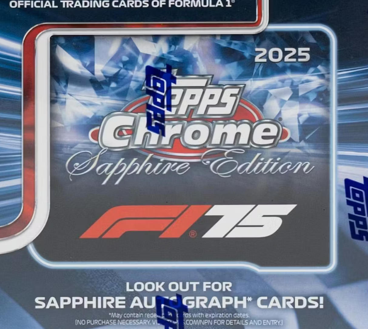 2025 Topps Chrome F1 Formula 1 Sapphire Edition Box