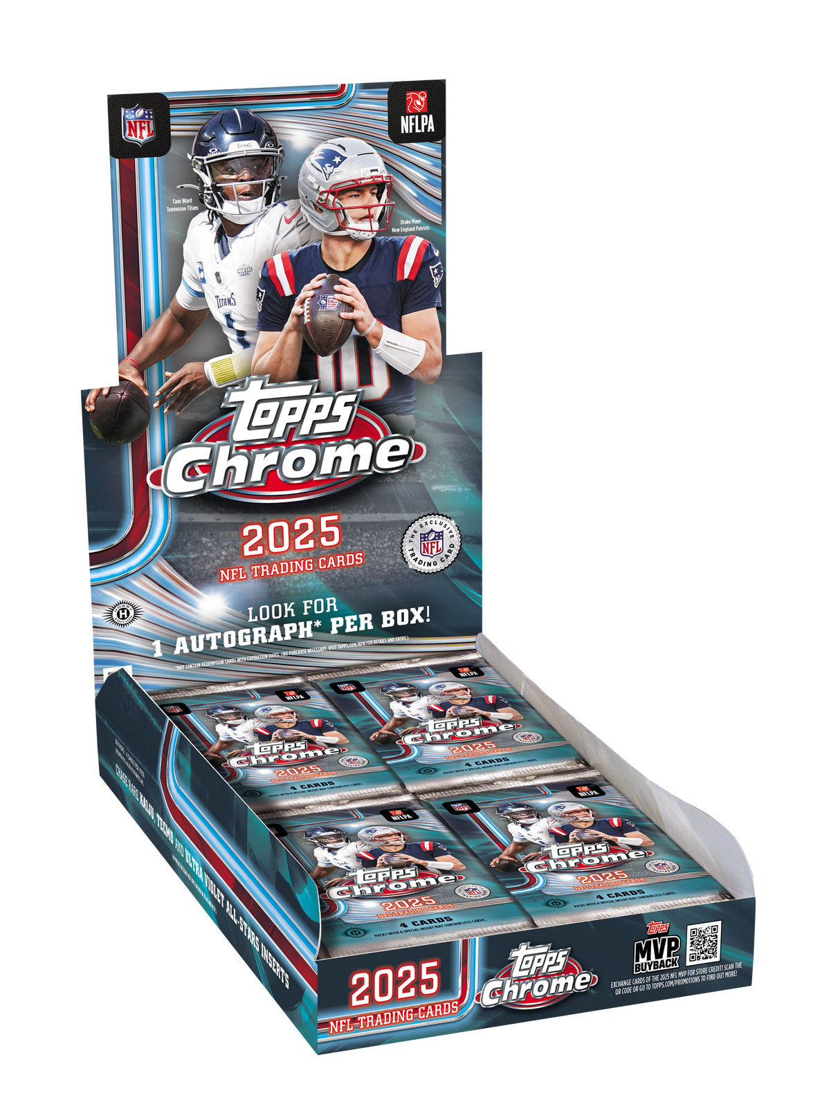 2025 Topps Chrome Football Hobby Box - *PRESALE*