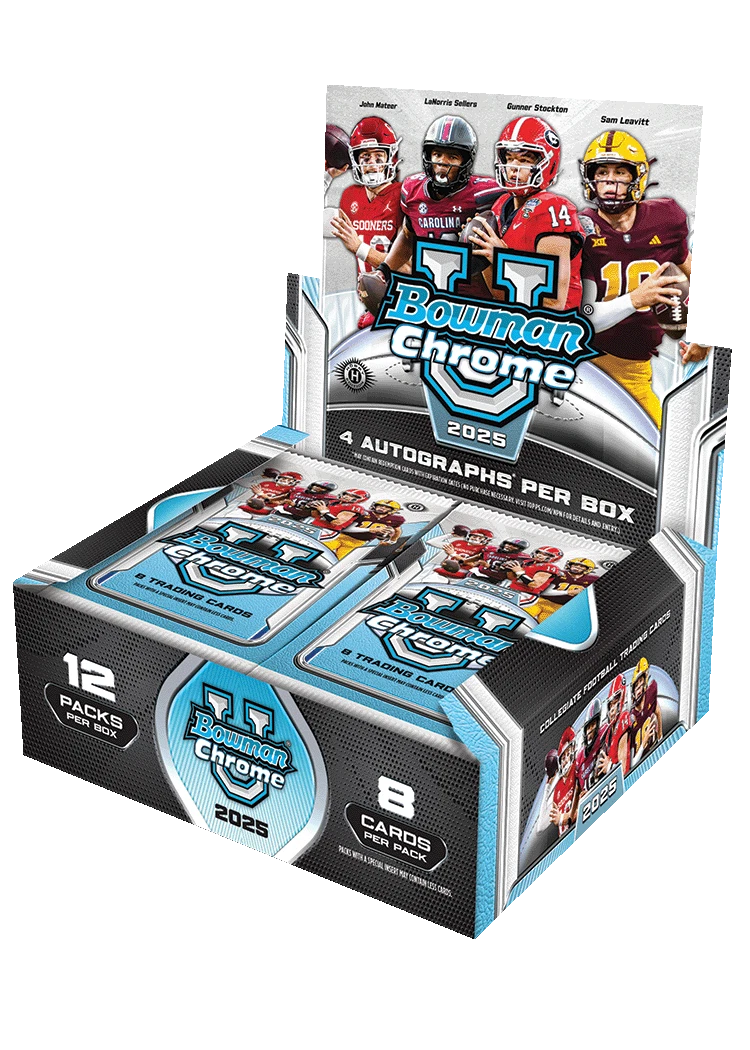 2025 Bowman Chrome U Football Jumbo Hobby Box
