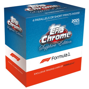 2021 Topps Chrome Formula 1 Racing Sapphire Edition Box
